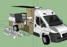 Fiat Ducato L4H2 Karavan Projesi Örneği 3D