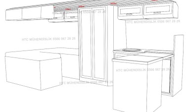Motokaravan İç Yerleşim Planı